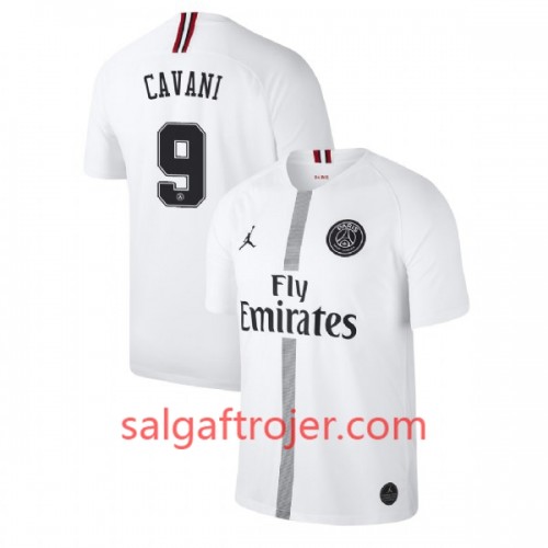 Paris Saint-Germain Fodboldtrøjer Cavani 9 Jodan Hvid 3. sæt 2018/19 Kort ærmer Paris Saint-Germain Fodboldtrøjer Cavani 9 Jodan Hvid 3. sæt 2018/19 Kort ærmer
